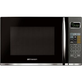 Emerson MWG9115SB-N Microwave Oven with Griller, Timer & LED Display 1100W, 11 Power Levels, 9 Pre-Programmed Settings, Removable Glass Turntable with Child Save Lock, 1.2 Cu. Ft, Stainless Steel