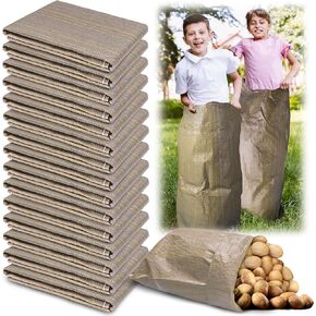 Potato Sack Race Bags,24"x40" Outdoor Lawn Games for Adults and Kids,Large Gunny Sacks Burlap Bags,Suitable for Outdoor Sports Games, Birthday Parties, Outdoor Family Gatherings, Barbecues (15 Pack)