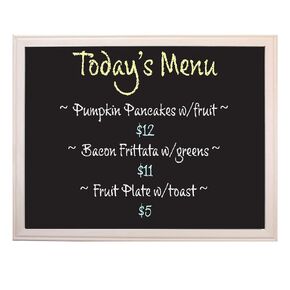 Flipside 36 x 48 Wood Framed Black Chalkboard, 36"" x 48"""