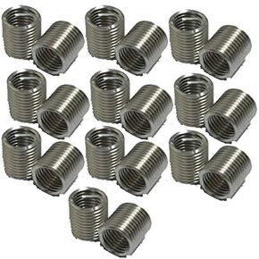 XunLiu 304 Stainless Steel Wire Thread Insert Stripped Thread Rethread Repair (10, M12-1.75X2.0D)