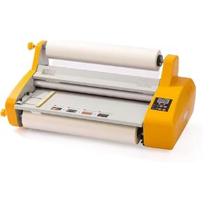 DEJUN Laminating Machine 18" Hot and Cold Roll Laminator 110V Digital Thermal Laminating Machine for A2/A3 Single/Dual Sides Lamination
