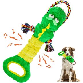 YINEYA Squeaky Dog Toys for Large Dogs, Interactive Dog Toys, Puppy Toys to Keep Them Busy, Puppy Chew Toys for Teething, Tug of War Dog Toys to Keep Them Busy, Big Dog Toys & Puppy Teething Toys