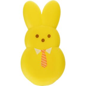 Peeps for Pets 4 Inch Orange Dress-up Bunny Vinyl Pet Toy Bunny Ears | Orange Dress-Up Bunny with Bunny Ears | Squeaker Dog Toy, Fun Plastic Squeaky Dog Toy from Peeps