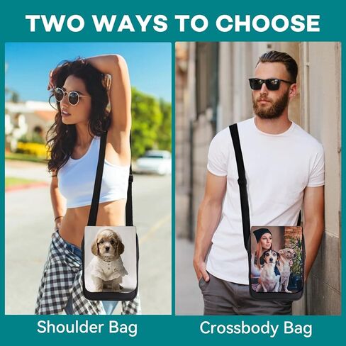 4PCS Sublimation Bags, Sublimation Shoulder Bag Crossbody Bag, Sublimation Blank Bag Wallets for DIY Birthday Father's Day Gifts (4) in Saudi Arabia