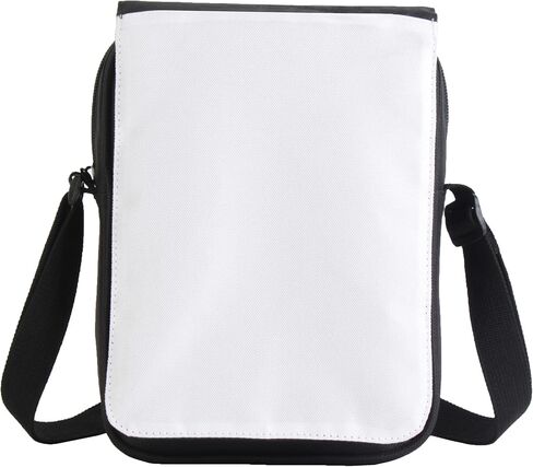 4PCS Sublimation Bags, Sublimation Shoulder Bag Crossbody Bag, Sublimation Blank Bag Wallets for DIY Birthday Father's Day Gifts (4) in Saudi Arabia