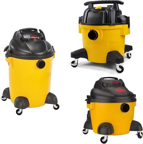 عجلات بديلة HYEJDRV مقاس 2.5 بوصة لـ Shop-Vac (مجموعة من 4)، عجلة دوارة مقاس 8 مم × 38 مم أو 5/16 بوصة × 1.5 بوصة (2 فرامل دوارة و2 فرامل قفل) - فضي in Kuwait