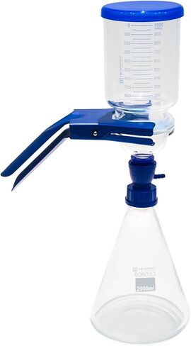 مجموعة ALWSCI لتركيب المذيبات بالفراغ مع محول الزجاجة GL45، وقمع متدرج 1000 مل، ودورق ترشيح 2000 مل، ومشبك وغطاء لولبي صلب GL45، متوافق مع ورق فلتر غشائي 90 مم in Kuwait