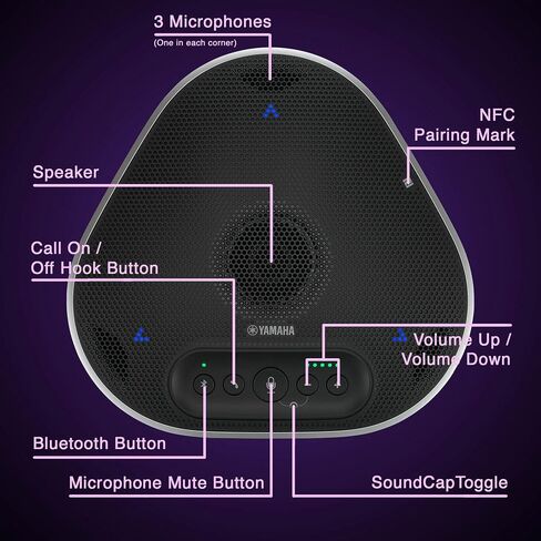 YAMAHA YVC-330 Portable USB & Bluetooth Conference Phone Featuring. SoundCap Technology in Saudi Arabia