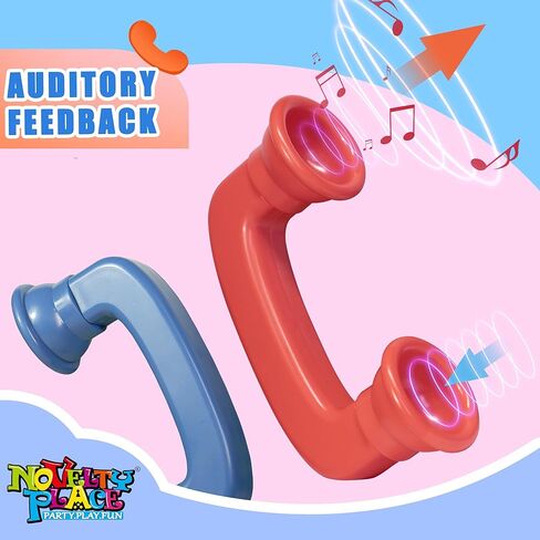 Novelty Place 4 عبوات من ألعاب علاج النطق للهواتف الهامسة للقراءة والتعليقات السمعية - تحسين الطلاقة والفهم والنطق - سماع صوت نفسي (4 ألوان، صغير) in Kuwait