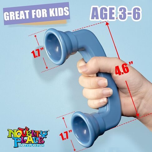 Novelty Place 4 عبوات من ألعاب علاج النطق للهواتف الهامسة للقراءة والتعليقات السمعية - تحسين الطلاقة والفهم والنطق - سماع صوت نفسي (4 ألوان، صغير) in Kuwait