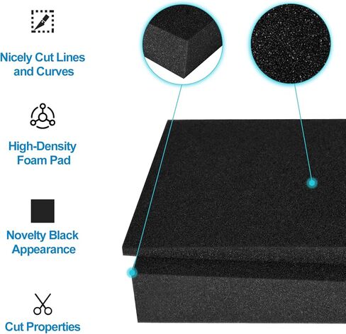 OUKMIC Studio Monitor Isolation Pad, High-Density Sound Acoustic Speaker Foam Pad for 5"-6.5" Bookshelf Speaker and Subwoofer in Studio Recording Home Theater - 2 Pack in Kuwait