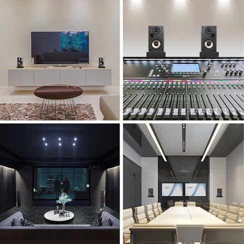 OUKMIC Studio Monitor Isolation Pad, High-Density Sound Acoustic Speaker Foam Pad for 5"-6.5" Bookshelf Speaker and Subwoofer in Studio Recording Home Theater - 2 Pack in Kuwait