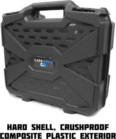 CASEMATIX Travel Case Compatible with Tascam Mixcast 4 Podcast Studio Mixer in Custom Foam - Fits Streaming Audio Recorder and Accessories with Orange Foam - Includes Case Only in Kuwait