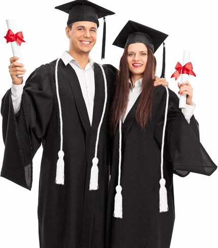 Graduation Cords, Cords for Graduation 2024, Graduation Honor Cords, Gold Graduation Cord, 67" Polyester Yarn Honor Cord with Tassel Graduation Ropes Cords for Bachelor Gown Master Doctoral Students in Kuwait