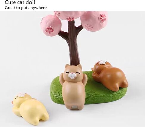 Borrllkeer 8 حزم زينة لوحة القيادة للسيارة، ملحقات السيارة اللطيفة للقطط - ملحقات المكتب، ملحقات الكابينة، الديكور الداخلي، تزيين حافظة الهاتف، أفضل هدية in Kuwait