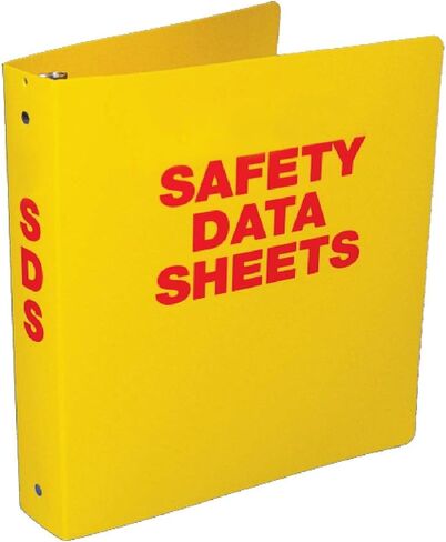 NMC National Marker Corp. RTK62 Safety Data Sheet Binder Yellow 2 Inch in Saudi Arabia