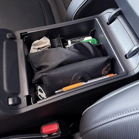 Center Console Organizer Tray Compatible with Hyundai Tucson Limited 2022 2023 2024 Tucson Hybrid Accessories, Automatic Transmission Only,SEL Only for Hybrid SEL,Armrest Secondary Storage Box,Black in Saudi Arabia
