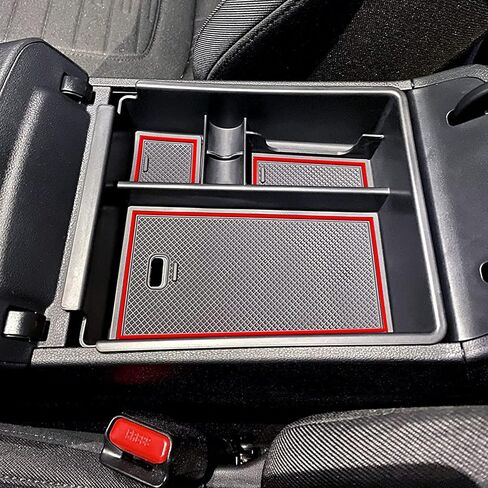 Center Console Organizer Tray Compatible with Hyundai Tucson Limited 2022 2023 2024 Tucson Hybrid Accessories, Automatic Transmission Only,SEL Only for Hybrid SEL,Armrest Secondary Storage Box,Black in Saudi Arabia