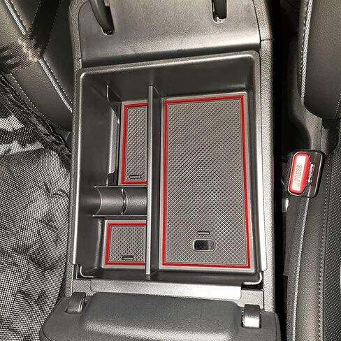 Center Console Organizer Tray Compatible with Hyundai Tucson Limited 2022 2023 2024 Tucson Hybrid Accessories, Automatic Transmission Only,SEL Only for Hybrid SEL,Armrest Secondary Storage Box,Black in Saudi Arabia