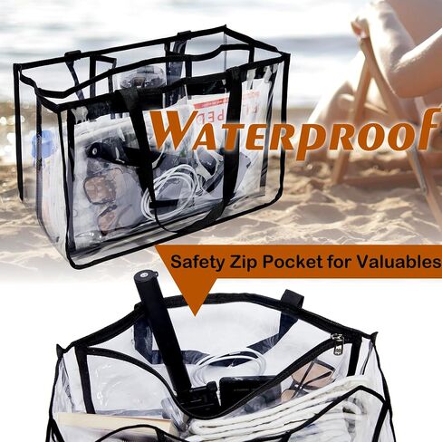 LADINOVO Rubber Bag Insert Organizer Compatible with X Large Bogg Bag, Clear Insert Divider Organizer with Multiple Pockets for Bogg Bags Accessories (X Large-Clear) in Saudi Arabia
