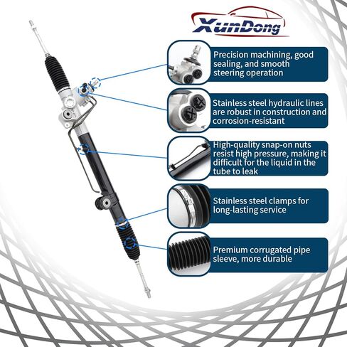 مجموعة رف وترس التوجيه المعزز متوافقة مع 2005-2020 Toyota Tacoma 6-Lug in Kuwait