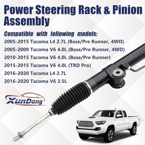 مجموعة رف وترس التوجيه المعزز متوافقة مع 2005-2020 Toyota Tacoma 6-Lug in Kuwait