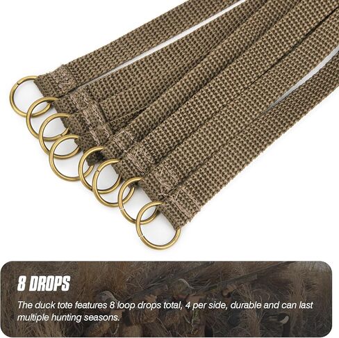 حامل البطة من فولين، حلقة منزلقة 8 قطرات، ملحقات صيد الطيور المائية، حقيبة شرك مموهة لحمل الطيور، نمط الرقبة in Kuwait