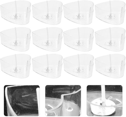 HEMOTON Tea Light Candle Cups,120pcs Valentines Day Heart Shape Clear Polycarbonate Plastic Empty TeaLight Mold Tin Container with TeaLight Candle Wicks in Saudi Arabia