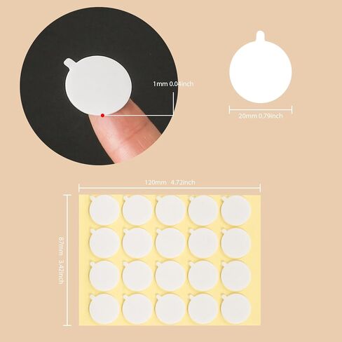 SAEUYVB 400PCS Candle Making Kit, Candle Wick Stickers, Candle Making Supplies, Double-Sided Stickers with The Little ‘‘Tail’’, Heat Resistance Wick Stickers for Candle Making in Kuwait