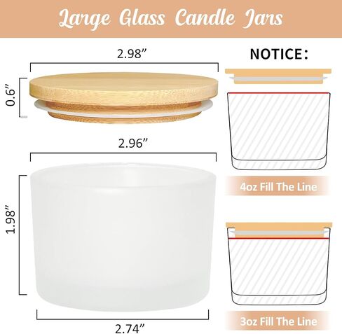 SUPMIND 4oz Fall Glass Candle Jars with Lids, 15pcs Bulk for Candle Making in Saudi Arabia