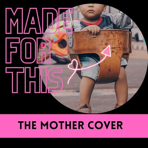 The Mother Cover - Breastfeeding Cover, Nursing Privacy, Car Seat Shade Wind Dampener, Swing or Cart Barrier, Perfect Nursing Companion (Black & White Stripe) in Saudi Arabia