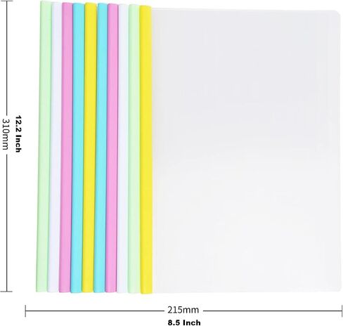 ANNECOSK Report-Covers with Sliding Bar, Presentation-Folders, 12.2 x 8.5 Inch in Saudi Arabia