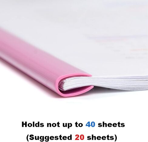 ANNECOSK Report-Covers with Sliding Bar, Presentation-Folders, 12.2 x 8.5 Inch in Saudi Arabia