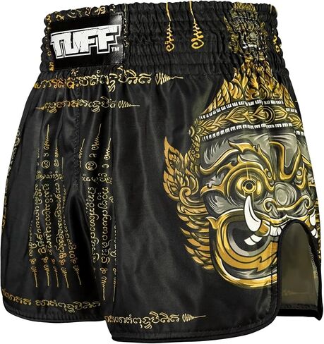 Tuff Sport Muay Thai Boxing Shorts, Retro Styles, Classic Slim Cut, MMA, Kickboxing, Workout Set in Kuwait