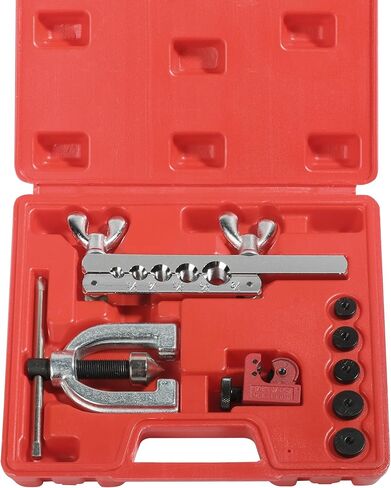 yakefl مجموعة أدوات حرق خط الفرامل، ملحقات السيارة أداة حرق أدوات الفرامل أداة الأنابيب مع المحولات، مجموعة أدوات حرق خط الفرامل، مجموعة أدوات حرق مزدوجة مجموعة أدوات إحراق واحدة لخط الفرامل in Kuwait