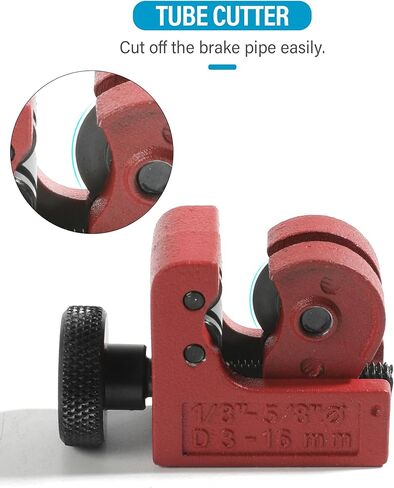 yakefl مجموعة أدوات حرق خط الفرامل، ملحقات السيارة أداة حرق أدوات الفرامل أداة الأنابيب مع المحولات، مجموعة أدوات حرق خط الفرامل، مجموعة أدوات حرق مزدوجة مجموعة أدوات إحراق واحدة لخط الفرامل in Kuwait