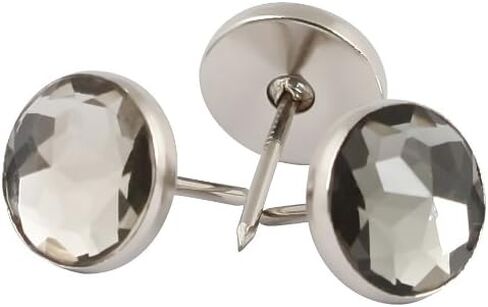 decotacks® 7/16 بوصة مسامير تنجيد الأريكة الكريستالية، مسامير، لون دخاني [100 قطعة] DXC0611#27 in Kuwait