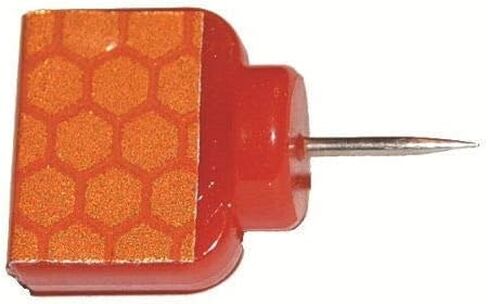 Orange Reflective Wing Tacks (Pack of 50) Trail Tacks, Glow Tacks, Hiking Markers, Trail Marking Tacks, Mark Trail Reflective Thumb Tacks for Hunting, Orange Tacks with Included LED Keychain Light in Saudi Arabia