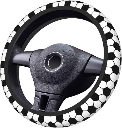 American German Flag Steering Wheel Covers,Anti Slip Sweat Absorption Elasticity Car Accessories Steering Wheel Protector Universal 15 Inch for SUV Sedan Vans Trucks in Kuwait