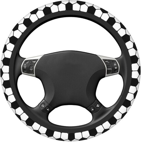American German Flag Steering Wheel Covers,Anti Slip Sweat Absorption Elasticity Car Accessories Steering Wheel Protector Universal 15 Inch for SUV Sedan Vans Trucks in Kuwait