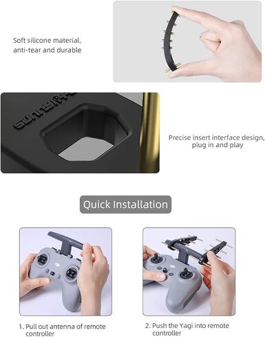 Honlyn Remote Controller Yagi Antenna Signal Booster Range Extender Compatible with DJI FPV Controller (5.8Ghz) in Saudi Arabia