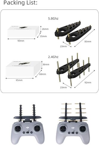 Honlyn Remote Controller Yagi Antenna Signal Booster Range Extender Compatible with DJI FPV Controller (5.8Ghz) in Saudi Arabia