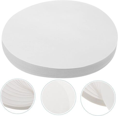 Hemobllo Qualitative Filter Paper, 18cm Round Lab Filter Paper Medium Flow Chemical Analysis Testing Funnel Filter Paper (100 PCS) in Saudi Arabia
