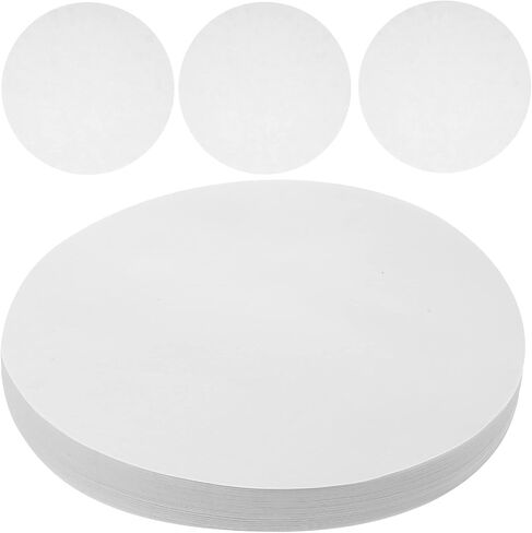 Hemobllo Qualitative Filter Paper, 18cm Round Lab Filter Paper Medium Flow Chemical Analysis Testing Funnel Filter Paper (100 PCS) in Saudi Arabia