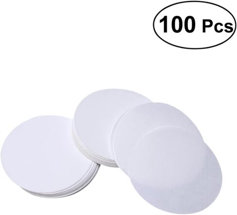 Hemobllo Qualitative Filter Paper, 18cm Round Lab Filter Paper Medium Flow Chemical Analysis Testing Funnel Filter Paper (100 PCS) in Saudi Arabia