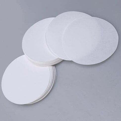 Hemobllo Qualitative Filter Paper, 18cm Round Lab Filter Paper Medium Flow Chemical Analysis Testing Funnel Filter Paper (100 PCS) in Saudi Arabia