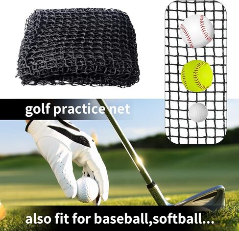 شبكة قفص الجولف Tongmo - 10x10x15ft، شبكة ضرب الجولف ونطاق القيادة الشخصية للتمرين الداخلي والخارجي، معلقة للسقف، المرآب، الطابق السفلي، أو الإطار الذي صنعته (10x10x15ft) in Kuwait