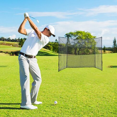 شبكة قفص الجولف Tongmo - 10x10x15ft، شبكة ضرب الجولف ونطاق القيادة الشخصية للتمرين الداخلي والخارجي، معلقة للسقف، المرآب، الطابق السفلي، أو الإطار الذي صنعته (10x10x15ft) in Kuwait