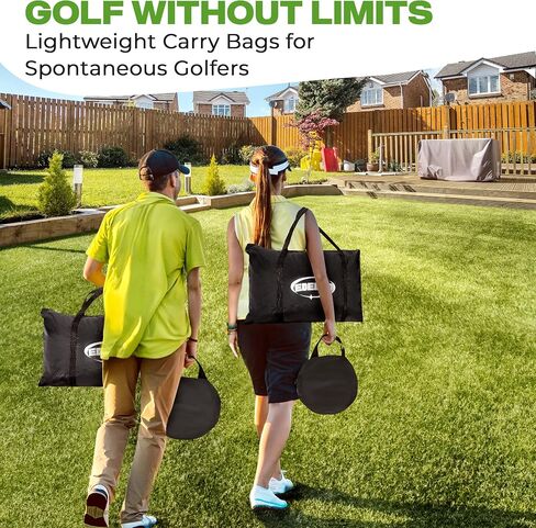 Edenco Golf Net Set, 10ft x 7ft Golf Practice Net Set - Golf Practice Net and Mat with Driving Net, Chipping Net, 5 Real Golf Balls, Practice Mat, Practice Tee - All in One Real Backyard Golf Practice in Saudi Arabia