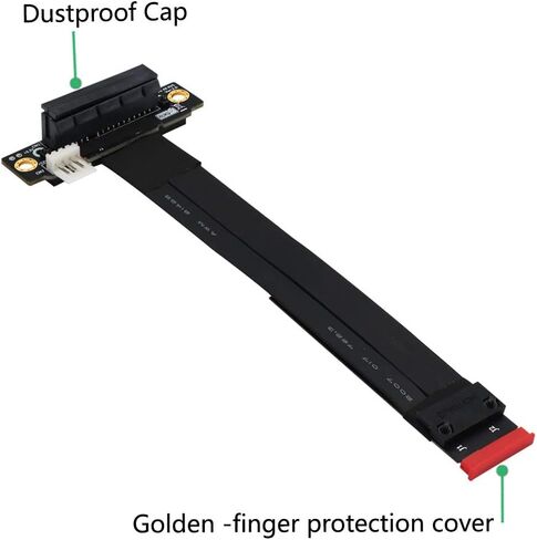 كابل تمديد HLT M.2 NGFF Key M إلى PCIe 3.0 4X (فتحة PCI-E بزاوية يمنى 90 درجة) in Kuwait